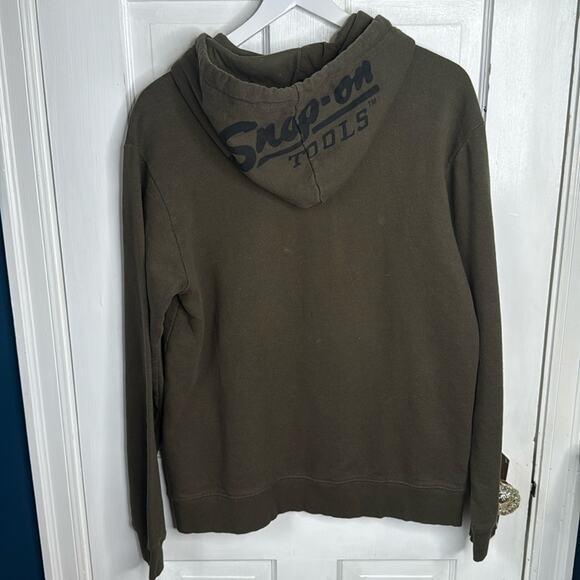 Snap-on Tools Heavyweight Vintage Motorcycle Map Hoodie M-253 Sz M - Picture 5 of 7